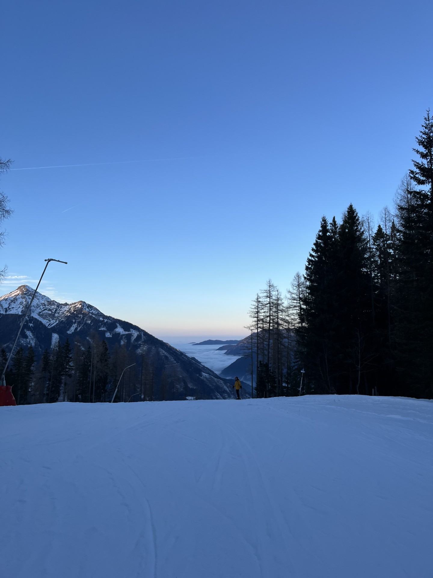 Ausblick beim Schifahren
