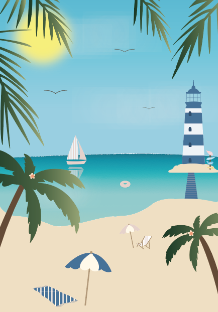 Beach scene